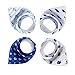 Baby Bibs,Baby Drool Bibs,Baby Bandana Drool Bibs for Drooling and Teething,4-Pack Gift Set