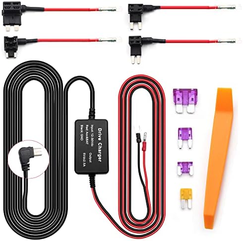 Buy Aienxn Dash Ca Hardwire Kit,12ft Icro USB Hardwiring Kit Fuse For