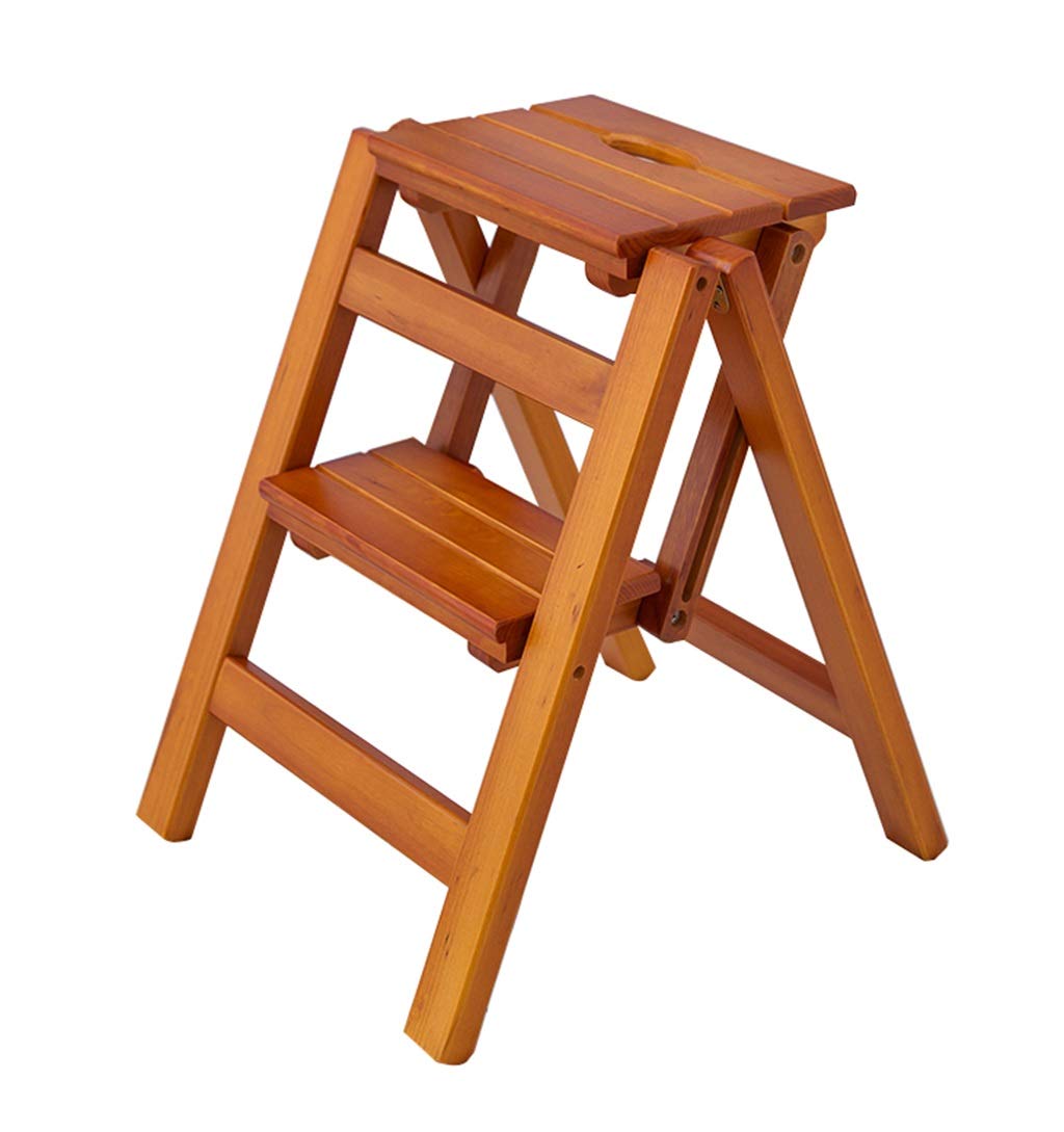 Lhnly Stepladder Marchepied Escabeau Pliant 2 Marches En Bois Leger Et Pliable Pour Enfant Adulte Pour Bibliotheque Loft Cuisine Decoration De La Maison Capacite 150kg Bricolage Echelles Iplanmovilidad Com