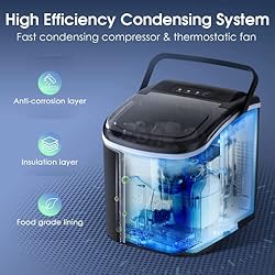 Ice Maker Countertop, Fast ice Making in 6