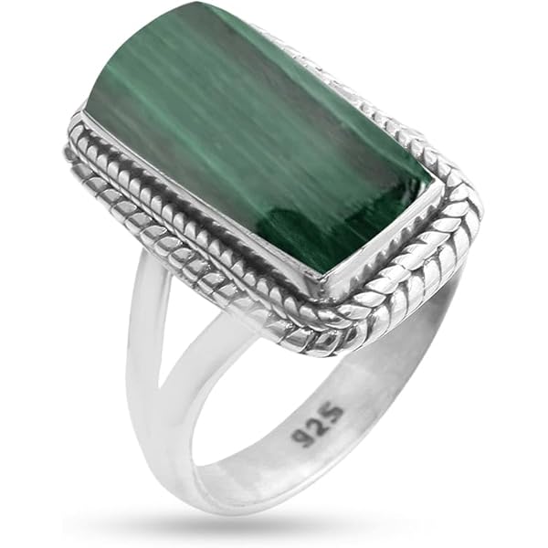 Amazon.com: Sterling Silver 925 Ring For Womens Emerald Ring
