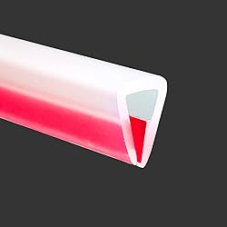 Clear Rubber Edge Trim, Self-Adhesive Clear Rubber