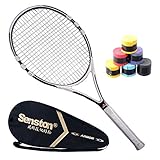 Senston Adult Full Carbon /AluminiumTennis Racket,Carbon Fiber Tennis Racquet,Including Tennis Cover,Better Stability