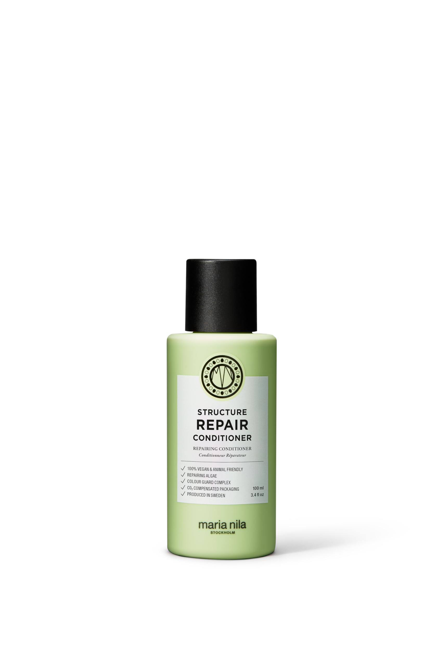 Maria Nila Structure Repair, Strengthening & Nourishing Conditioner For Damaged & Chemically Treated Hair, Algae Extract Rebuilds, Revitalizes & Repairs Hair, 100% Vegan & Sulfate/Paraben free, 100 ml — image 1
