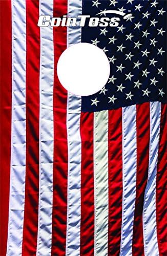 CoinToss Boards - The Game Where Quarters Meets Cornhole (USA Flag)