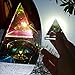 Sumnacon Crystal Photography Iridescent Pyramid Rainbow Colors with Lovely Gift Box - Used to Meditation, Paperweight, Decoration Etc, Truly Beautiful Object for Home, Office or As Gift, 3.15 Inch