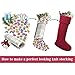 LimBridge Christmas Stockings, 2 Pack 20 inches Large Size Cable Knit Knitted Xmas Rustic Personalized Stocking Decorations for Family Holiday Season Decor, White or Red