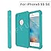 EFFUN Waterproof iPhone 5/5S/SE Case, IP68 Certified Waterproof Dustproof Snowproof Shockproof Case Cover Fully Sealed Underwater Cover with Built-in Screen Protector for iPhone 5/5S/SE Aqua Blue