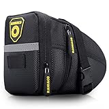 Raniaco Bike Seat Pack With Wedge-Shaped Design and Rear Light Loop,Cycling Saddle Bag