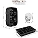 3D Skull Ice Mold for 4 big Skull plus Ice Cubes Tray for 15 ice cubes, 2 Packs Combination in Black, easy release silicon molds