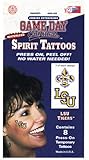 NCAA LSU Tigers Tattoo Waterless