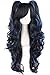 MapofBeauty Multi-color Lolita Long Curly Clip on Ponytails Cosplay Wig