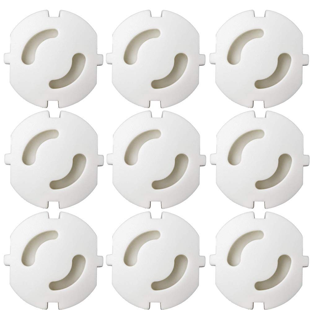 20 Pcs Plug Socket Cover, NALCY Safety Socket Plug Covers White Outlet Covers Child Proof Electrical Protectors for Child Baby Home and School