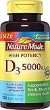 Nature Made Vitamin D3 5000 IU,180 Softgels
