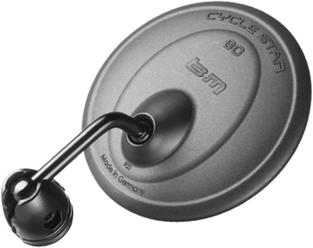 Busch & Müller Cycle Star Bicycle Mirror Black/Silver Ø80 mm