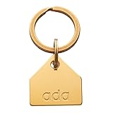 SOLID BRASS PET TAG - Modern, Minimal Pet