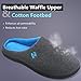 RockDove Women's Original Two-Tone Memory Foam Slipper, Size 9-10 US Women, Dark Grey/Blue