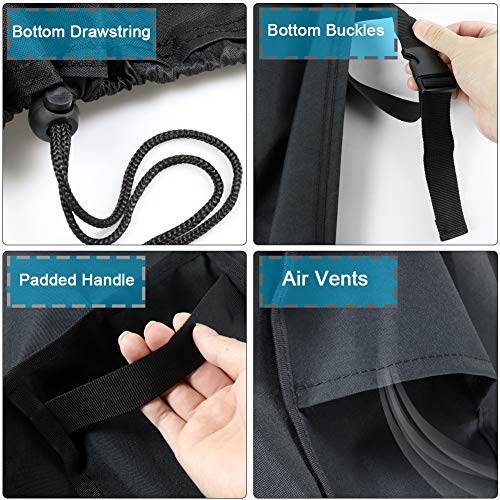 TheElves Square Fire Pit Table Cover, 30x30x25 Inch Waterproof 600D