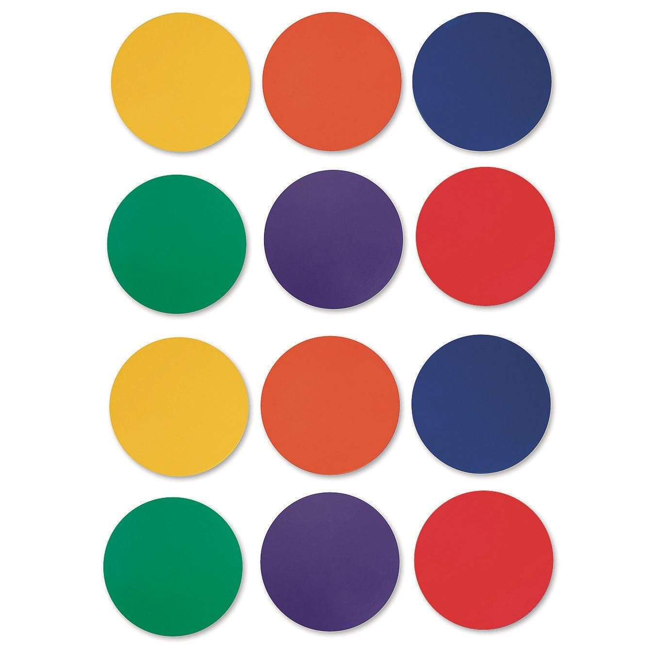 S&S Worldwide W10937 5" Spectrum Spot Markers (Pack of 12)