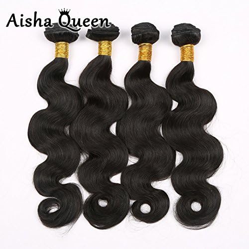 Aisha Queen 8A Virgin Human Hair 4 Bundles Brazilian Hair Extensions Body Wave 26 26 26 26