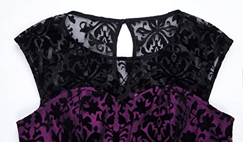 Belle Poque Retro Floral Lace Vintage Bridesmaid Cocktail Dress XL BP278-5