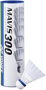 Yonex Mavis 300 Badminton Shuttlecocks 6 White 78 Medium Blue Speed