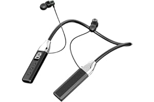 Bluetooth 6.0 Headphones,Wireless Neckband Earbuds with Noise Cancelling Mic in-Ear Magnetic Earphones,100H Playtime Sweatpro
