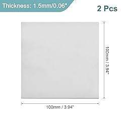 uxcell 2Pcs GR2 Titanium Plate Sheet, 100x100x1.5mm