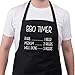 BBQ Apron Funny Aprons For Men BBQ Timer Barbecue Grill Gift Ideas