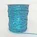 PEPPERLONELY Brand 100 Yard/Roll Holographic Flat Sequin Trim 3mm(1/8 Inch), Turquoise