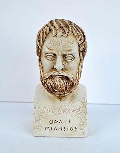 Estia Creations Ancient Greek First Philosopher Thales of Miletus Sculpture Bust Artifact