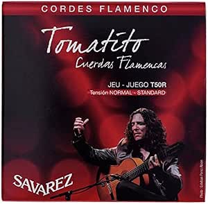 Cuerdas para guitarra flamenca Savarez Tomatito T50J. Tensión fuerte