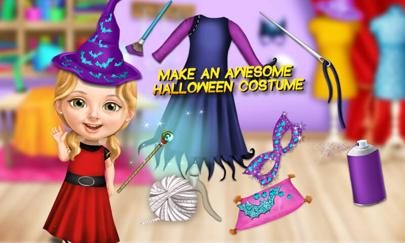 Sweet Baby Girl Halloween Fun Spooky Makeover &amp; Dress Up