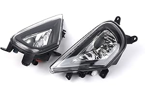 Front Bumper Lower Fog Light Fog Lamp Assembly Running Headlight Compatible with for VW Touareg 2016 2017 2018 Left+Right