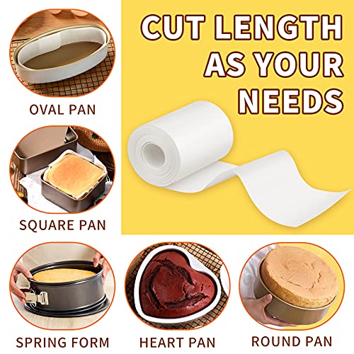 Nonstick Cake Pan Side Liner Parchment Paper Strips for Cake Pan