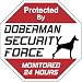 Doberman Security Force Sign