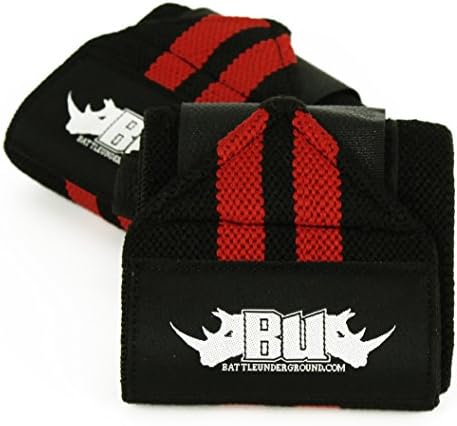 18 inch | Professional Quality | Weight Lifting Wrist Wraps - Wrist Wraps Crossfit | Wrist Support for Women and Men (Red)
