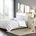 Intelligent Design Comforter Set Twin, Waterfall Multi Layers Ruffle Comforter Set, Shabby Chic Preppy Bedding Set, Soft Twin Comforter Set for Teen Girls, Toss Pillow, Twin/Twin XL White 4 Piece