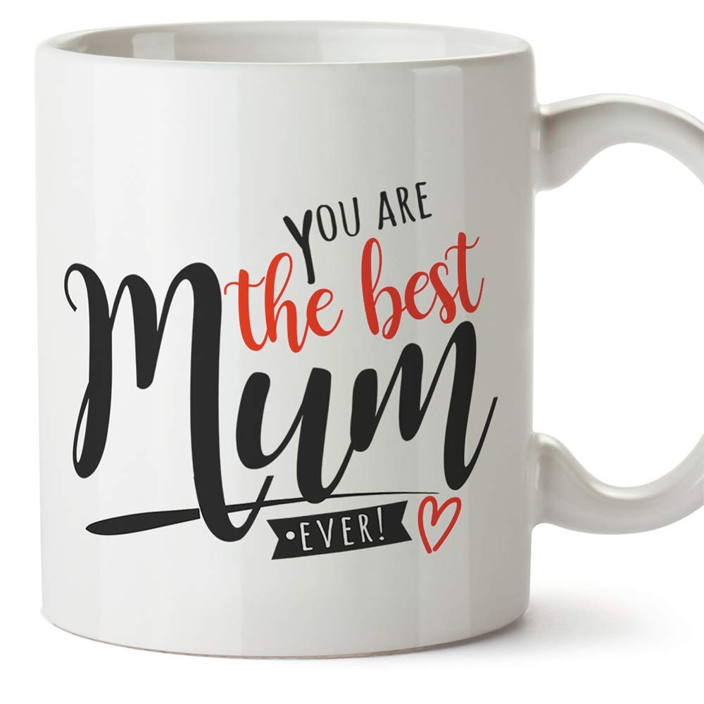 MUGFFINS Mum Mugs -"Best Mum Ever" (Model 2) - Funny Mothers Day Gifts from Daughters & sons