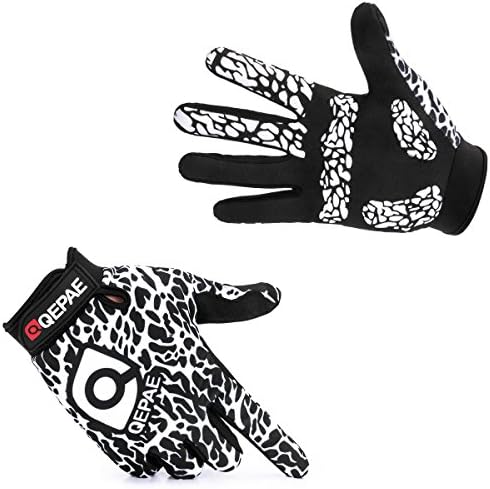 Breathable Full Finger Cycling Gloves Anti-Slip Auto Racing Gloves for Biking Running Sporting Weightlifting Hunting Training