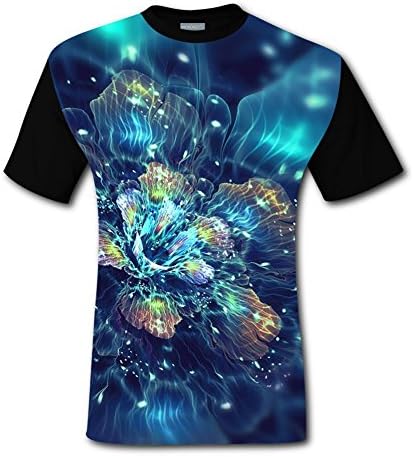 Alxosla Summer 3D T-Shirts Vintage Floral Mens Cool Tops Tees