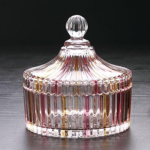 Desktop utility is part modern creative styling desktop with lid fruit platter ornaments continental crystal glass fruit plate nuts disc Living Room Restaurant , Home fruit basin red