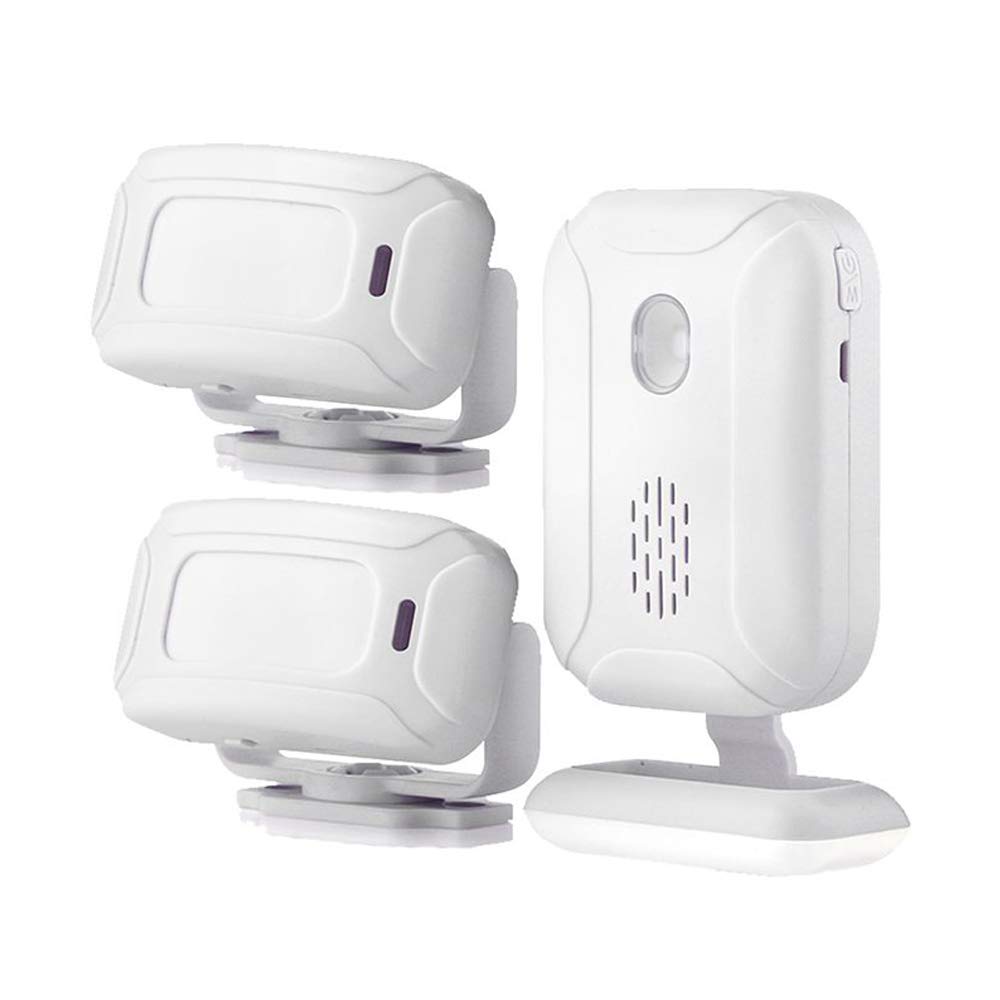 Motion Sensor Doorbell for Business Entry, Store Welcome Buzzer Monitor, Outdoor Door Chime Kit: Infrared Motion Sensor Detector for Elderly Caregiver Reminder - LED Indicators