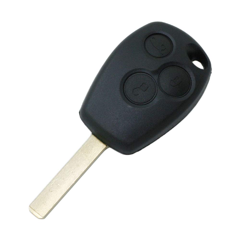 BROVACS Replacement Key Shell Compatible with RENAULT 3 Button Keyless Entry Remote Key Case Fob PG351A