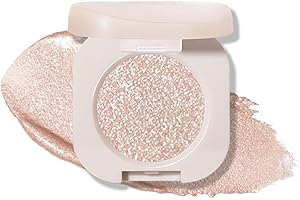 CAKAILA Monochrome Glittler Shimmer Eyeshadow Palette,Light Brown White Shimmer Powder Eyeshadow,Pressed Glitter Single Eyeshadow Apply Makeup Easily,24 Hour Waterproof Blendable Vegan Eyeshadow