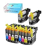 F FINDERS&CO Compatible Ink Cartridges Replacement for Brother LC203 LC201 LC203XL Ink Cartridge, Use with MFC-J480DW MFC-J680DW MFC-J880DW MFC-J485DW MFC-J4620DW MFC-J5720DW (4BK 2C 2M 2Y, 10 Pack)