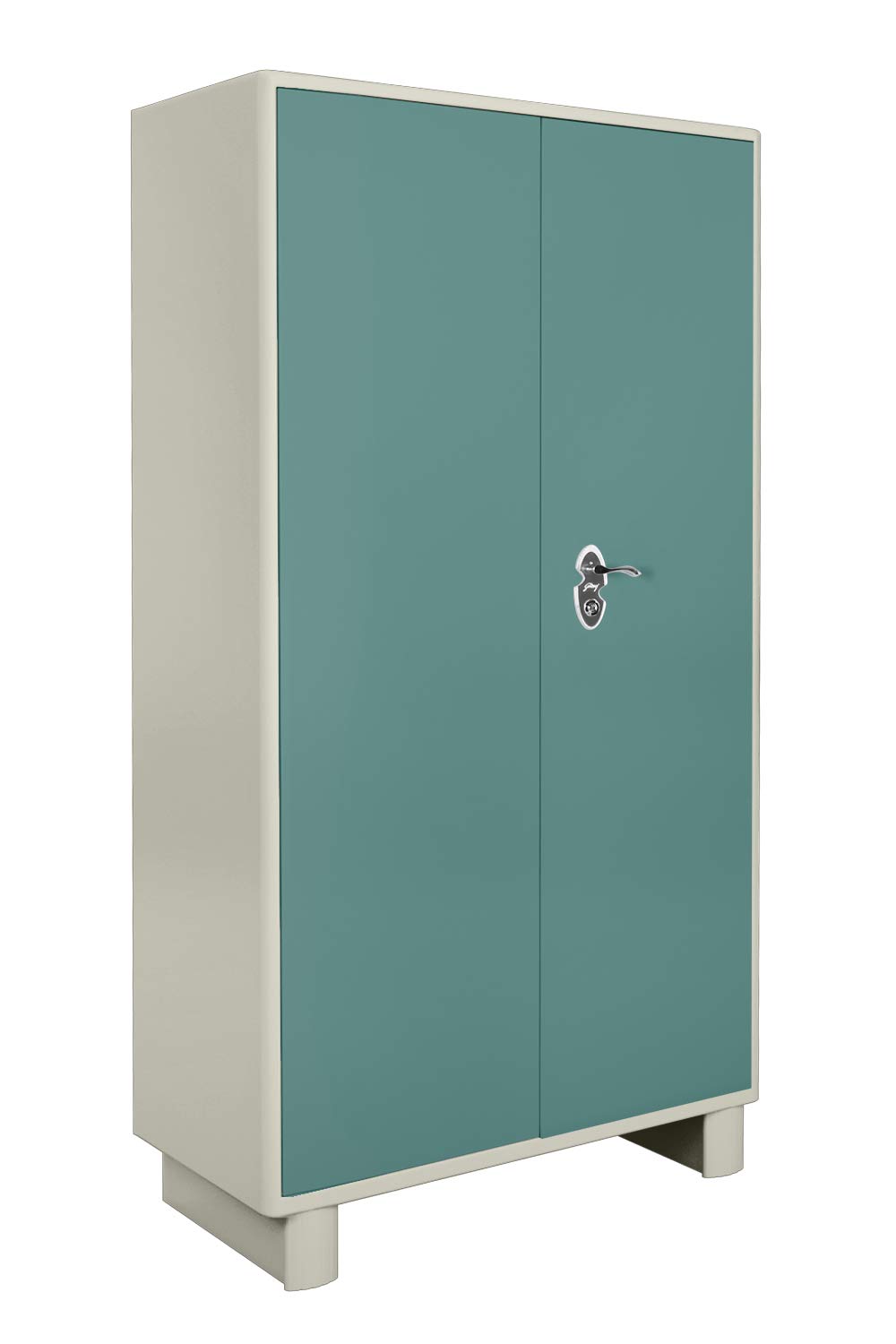 Godrej Interio 2 Door Wardrobe Glossy Finish Spring Blue