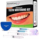 Premium Teeth Whitening Kit for Home use - Made in USA - Faster Results Than Tooth Whitening Strips, Pen and Toothpaste. Safe for Sensitive Teeth