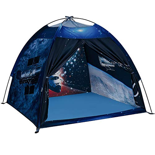 Play Tent for Boys and Girls- Space Shuttle Atlantis with Hubble Dome Tent for Kids Gift- ToddlerPop Up Tent Playhouse for Indoor Imaginative and Physical Play- 47" x 47" x 43" (Hubble)