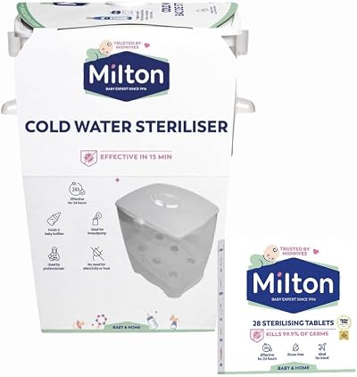 Welari MiltonBaby Cold Water Steriliser 28 Tablets Holds 6 Bottles 5L